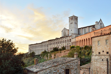 Fototapeta na wymiar Assisi - Basilica San Francesco