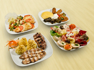 Restaurant event menu