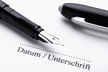 Datum & Unterschrift