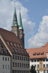 Obraz premium Sebalduskirche in Nürnberg