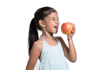 I will eat an apple.