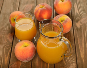 Fresh peach juice