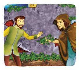 Cartoon fairy tale - illustration for the children © honeyflavour