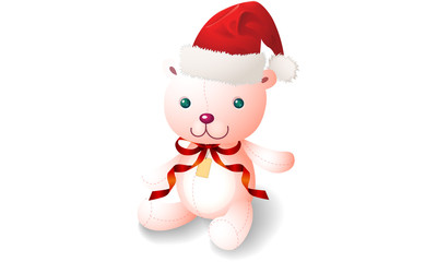 Peluche de noël rose