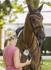 Obraz premium Mujer con caballo
