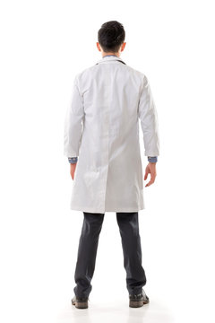 Rear View Of Asian Medical Doctor