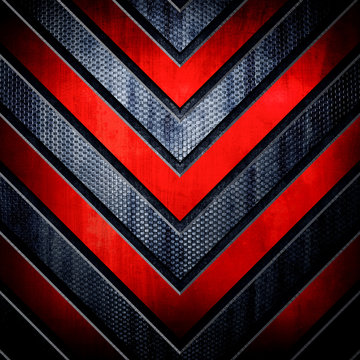 Metal Background With V Pattern