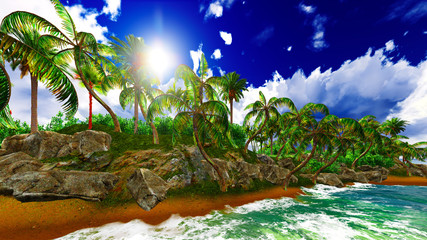 Obraz na płótnie Canvas Paradise on Hawaii Island
