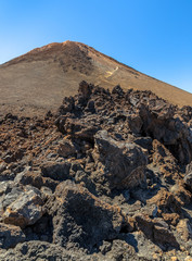 Rocks formed by lava near Teide summit