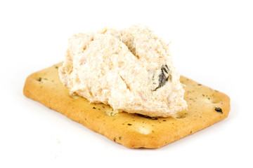 Tuna spread biscuit
