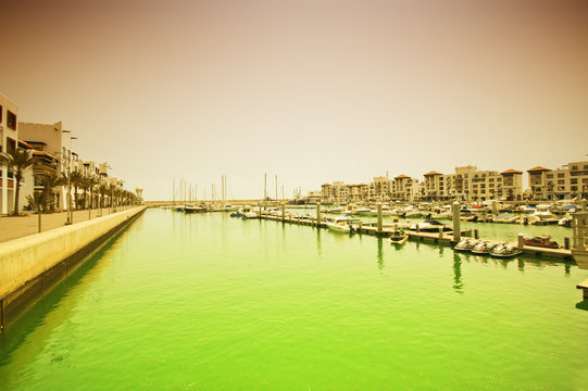 Seafront. Toned image