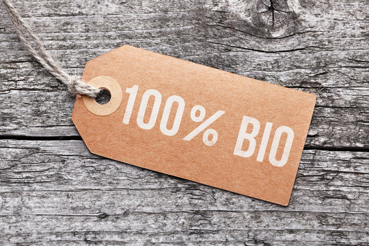 Label "100% Bio"