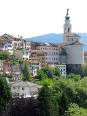 Fototapeta premium Belluno Church Town Italy