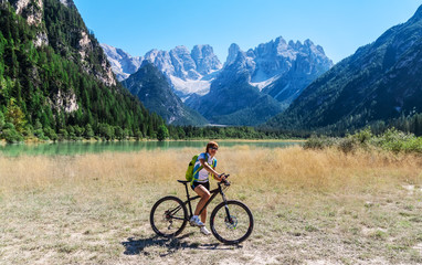 Fototapeta premium Mountain biker