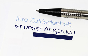 Obraz premium Kundenzufriedenheit