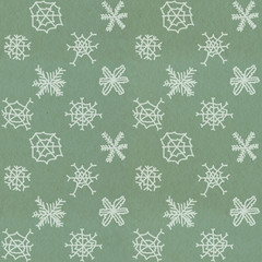 Seamless Christmas pattern on paper texture