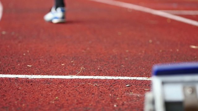 Sprintstart in der Leichtathletik