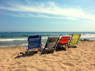 Sunbed chair in spain