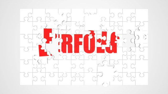Erfolg Puzzle Animation