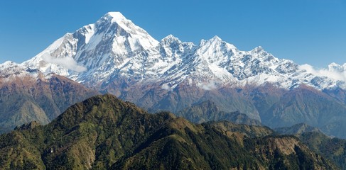 View of mount Dhaulagiri - Nepal