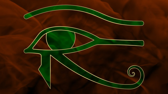 Ancient Egypt - Oudjat - Green & Orange