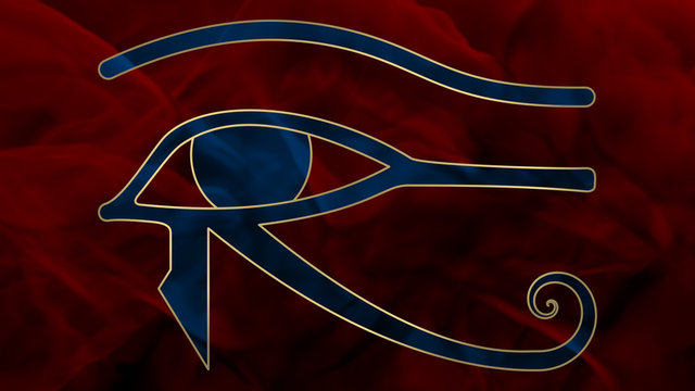 Ancient Egypt - Oudjat - Blue & Red