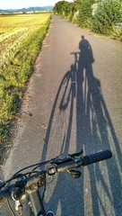 Fototapeta na wymiar My bike, my shadow and me