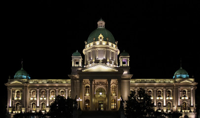 Parliament building in Belgrade, Serbia