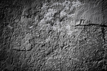 Black and white stone grunge background wall texture