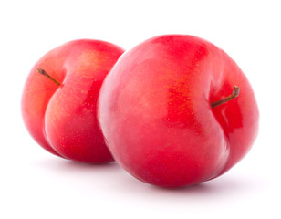 Sweet plum isolated on white background cutout