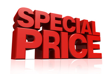 3D red text special price