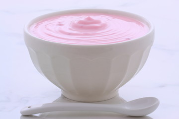 vintage greek strawberry yogurt