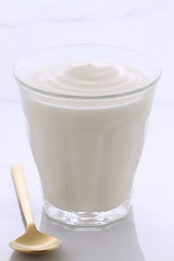 Vintage retro styling yogurt