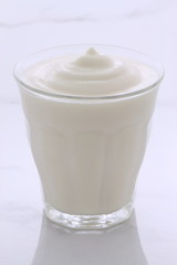 Vintage retro styling yogurt