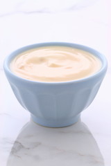 Fresh peach yogurt
