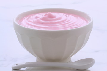 vintage greek strawberry yogurt