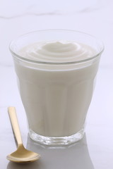 Vintage retro styling yogurt