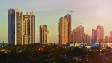 Fototapeta premium Miami Beach Skyline