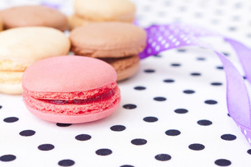 beautiful and sweet pastries macaroon