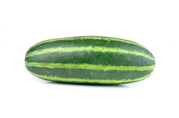 A fresh and tasty green vine ripened garden grown cucumber isola