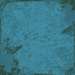 blue vintage abstract grunge background, vector illustration