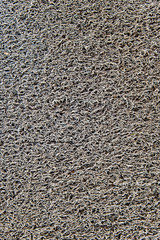 Closeup gray doormat