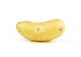potato on white background