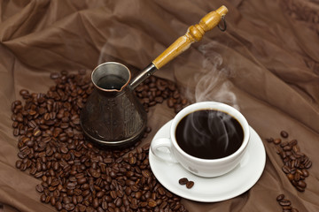Coffee. Selective focus.