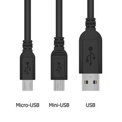 usb cable for connection data with high technology is computer a