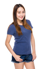 Fototapeta premium Asian mixed race woman