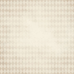 old paper background with checkered Oktoberfest pattern