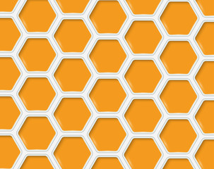 Abstract hexagon s design template - vector illustration