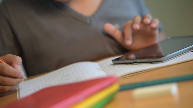 Child, Student, Education, School, Writing,Digital school
