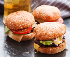 home made burgers